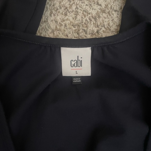 Cabi Genius Jumpsuit Navy Blue V-Neck Large - Picture 5 of 5